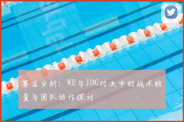 赛后分析：WE与JDG对决中的战术较量与团队协作探讨